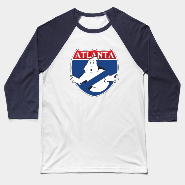 Atlanta Ghostbusters Logo Baseball T-Shirt by ATLGhostbusters